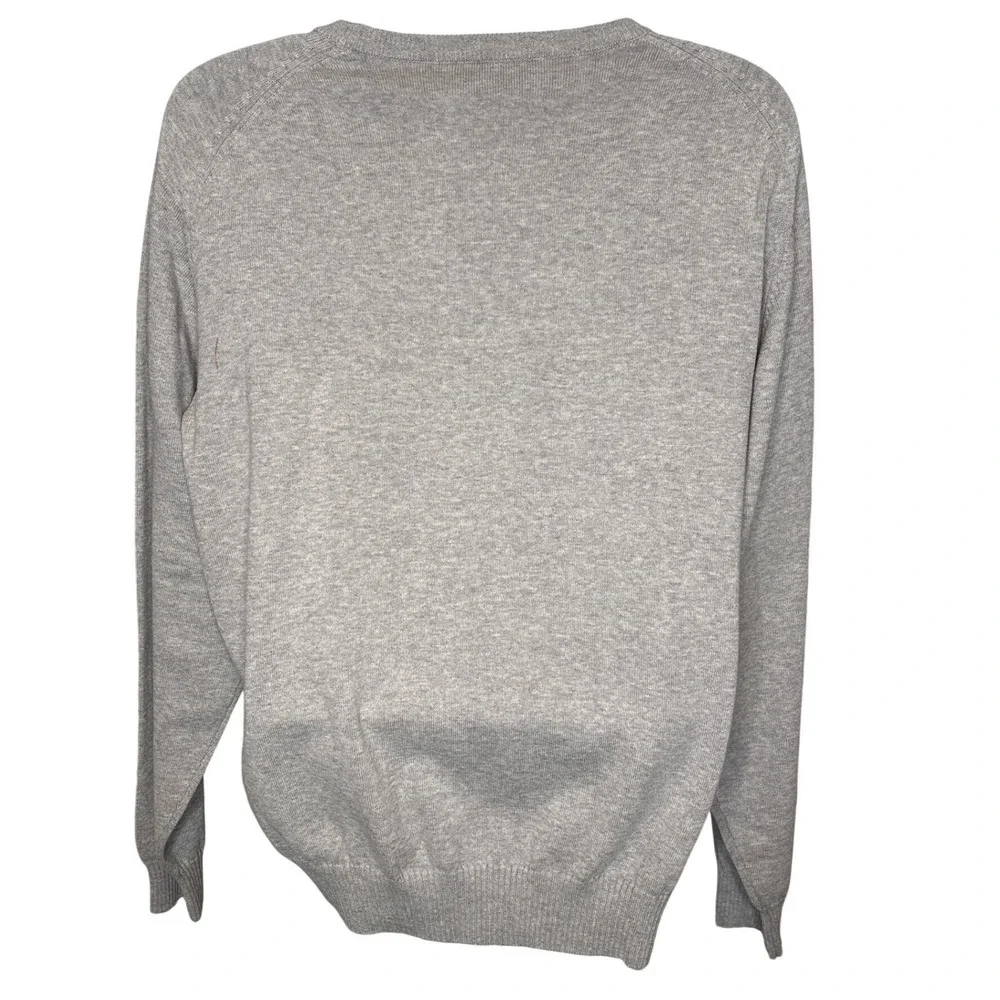 Sundog Marthas Vineyard Mens Gray Cotton Crew Neck Pullover Sweater Sz XL Preppy